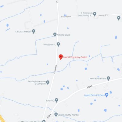 Map of Oakhill Vets - Goosnargh