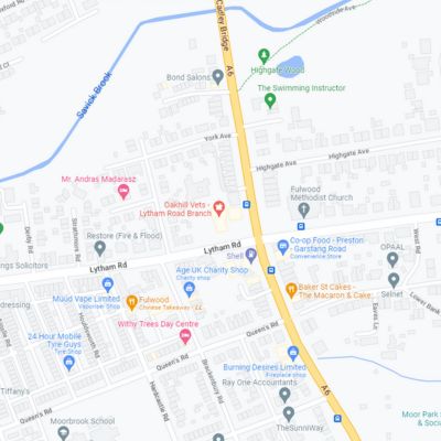 Map of Oakhill Vets - Lytham Road