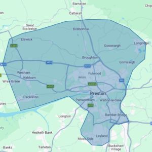 Map showing area community nurse covers